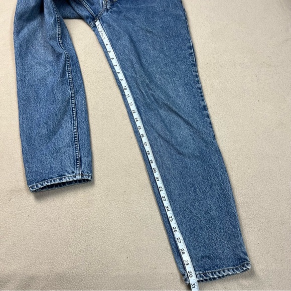 Vtg Lawman Jeans Womens 13 Straight Leg High Waist Medium Wash Western Cowgirl - Picture 2 of 11